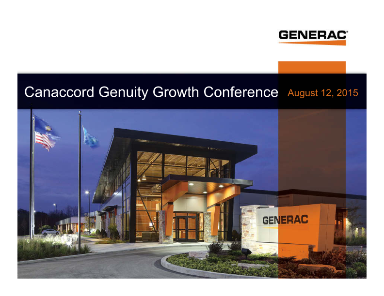 Generac Canaccord Genuity Growth Conference image