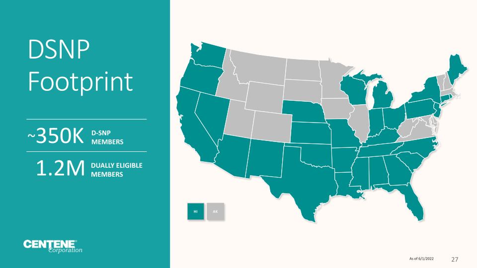 Centene Corporation Investor Update slide image #28