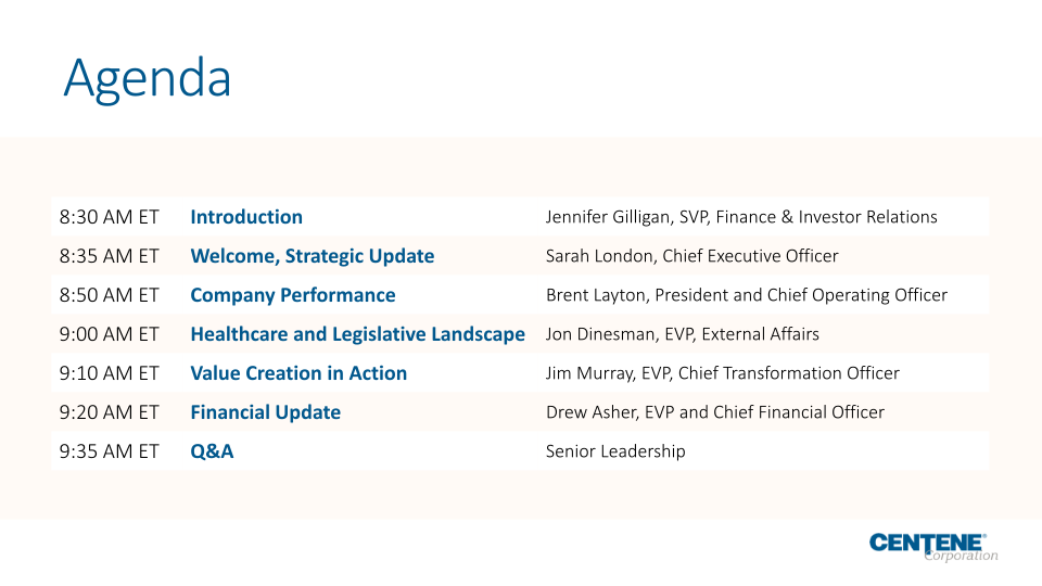 Centene Corporation Investor Update slide image #4