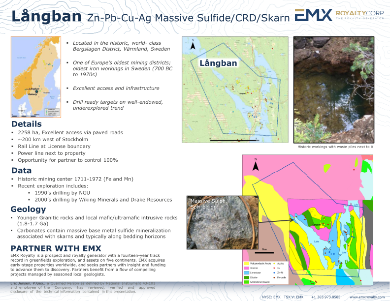 Emx Royalty Corp Company Presentation slide image #3