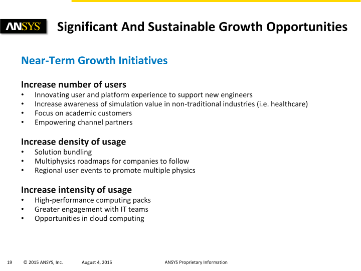 Ansys Investor Presentation slide image #20