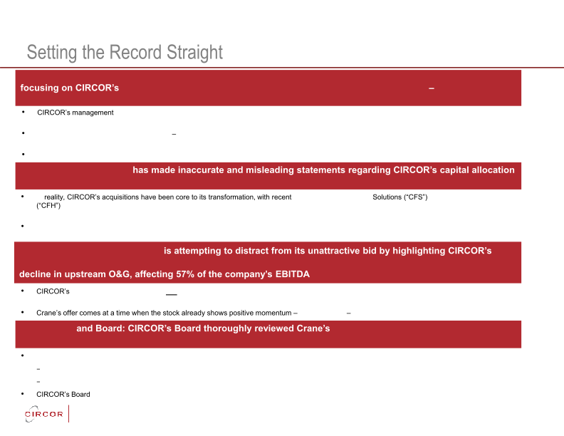 Circor Investor Update slide image #34