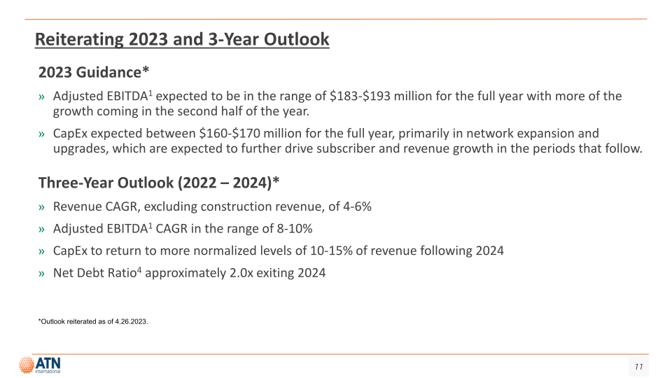 Atni Investor Presentation First Quarter 2023 slide image #11