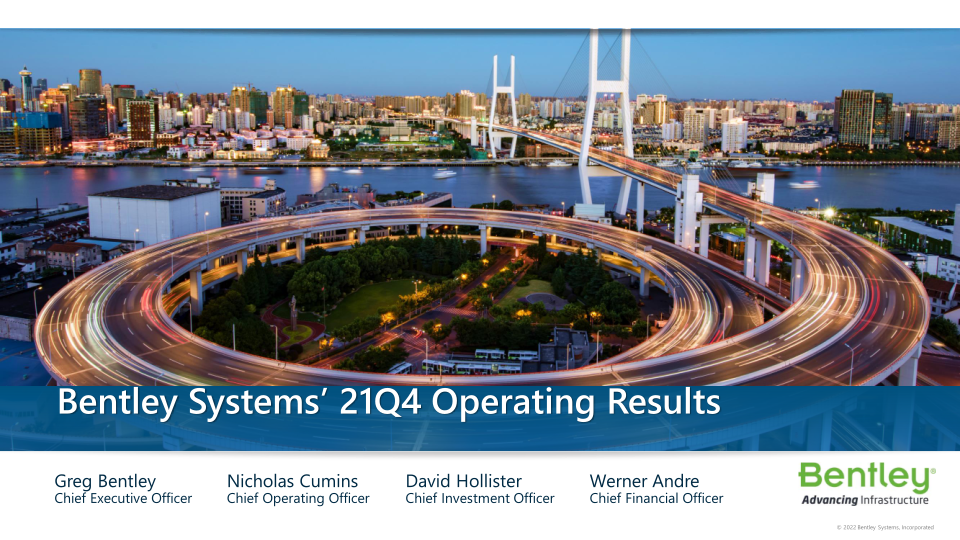 Bentley Systems’ 21 Q4 Operating Results  image