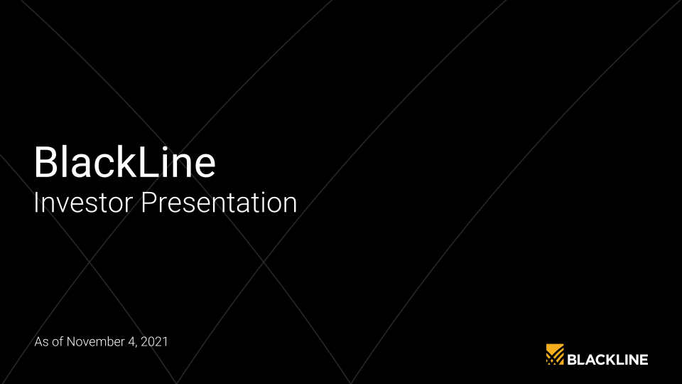 BlackLine Investor Presentation  image