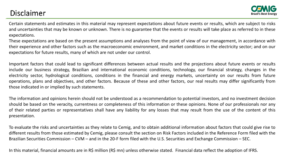 Cemig 2Q 2015 Results slide image #3