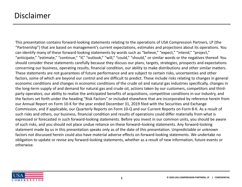 Usa Compression Partners, Lp J.P. Morgan High Yield and  Leveraged Finance Conference slide image #3