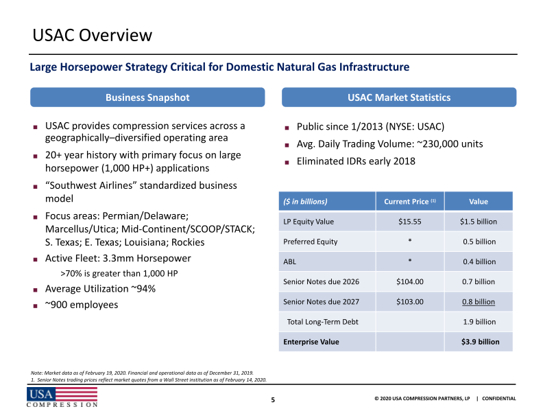 Usa Compression Partners, Lp J.P. Morgan High Yield and  Leveraged Finance Conference slide image #7