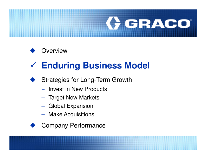 Graco Investor Presentation slide image #11