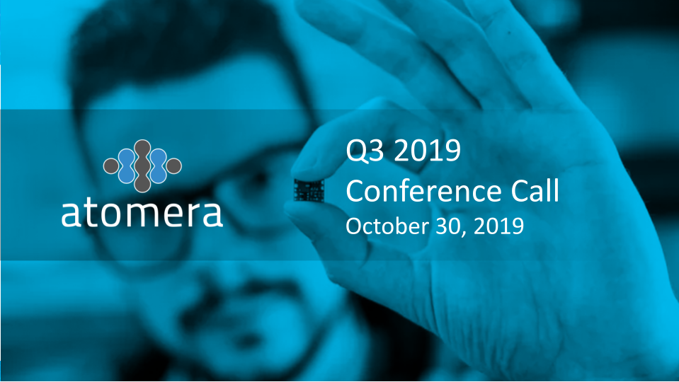 Atomera Q3 2019 Conference Call image