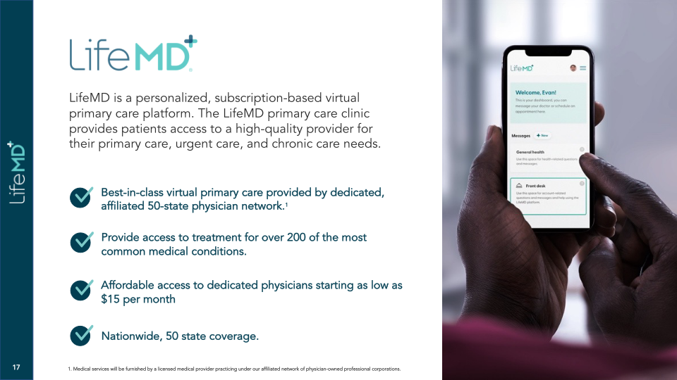 LifeMD Corporate Presentation slide image #18