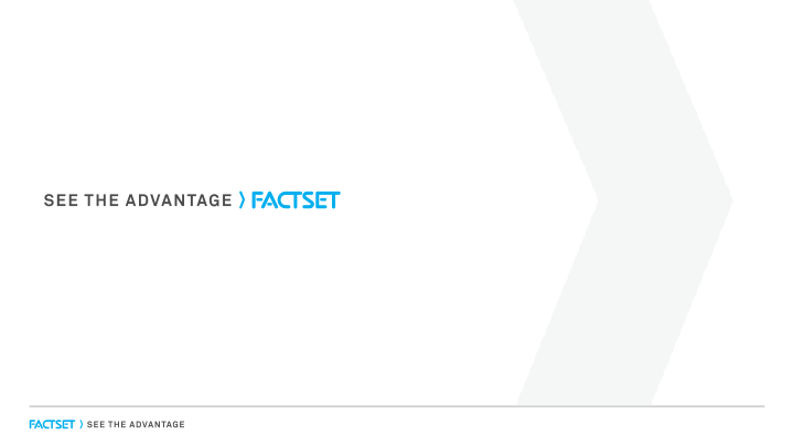 FactSet Earnings Call First Quarter Fiscal 2021 slide image #9