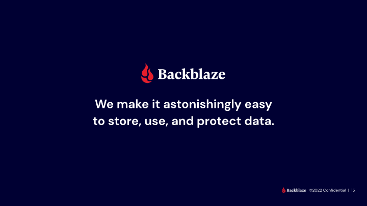 Backblaze Q1'2022 Results slide image #16