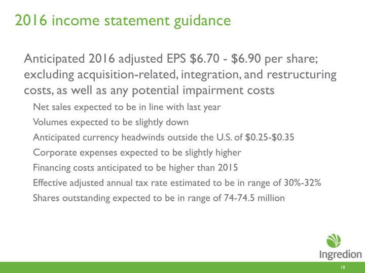 Second Quarter 2016 Earnings Call slide image #19