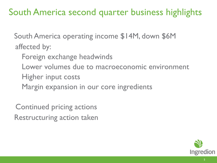 Second Quarter 2016 Earnings Call slide image #6