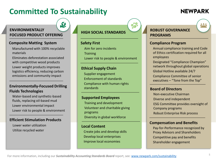 Newpark Resources Company Presentation slide image #6