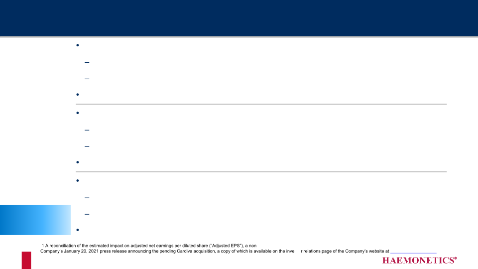 Haemonetics’ Acquisition of Cardiva Medical slide image #4