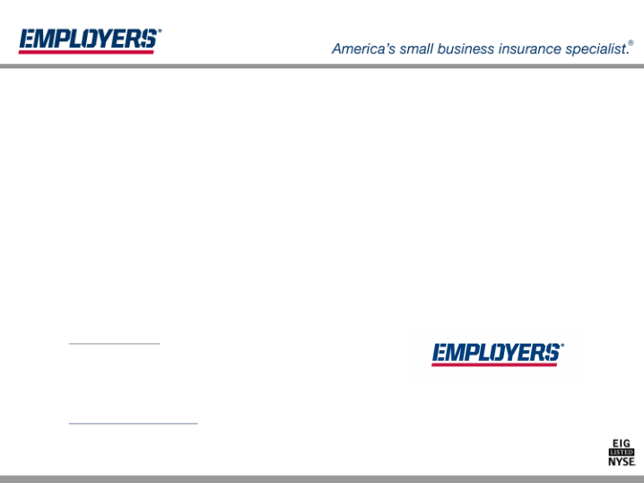 Employers Holdings, Inc. Management Presentation slide image #29