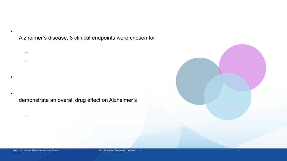 Evaluating the Evidence of Aducanumab Treatment Benefit Using Standardized Test Statistics and Global Statistical Tests slide image #14