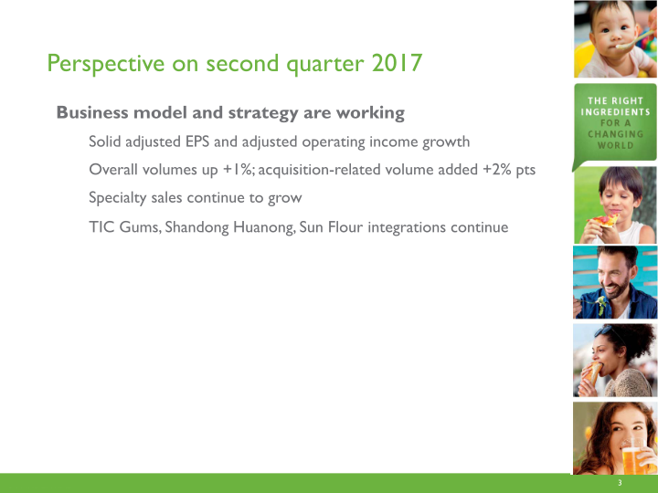 Ingredion  Second Quarter 2017 Earnings Call slide image #4