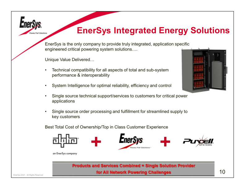 Enersys  Company Presentation slide image #12