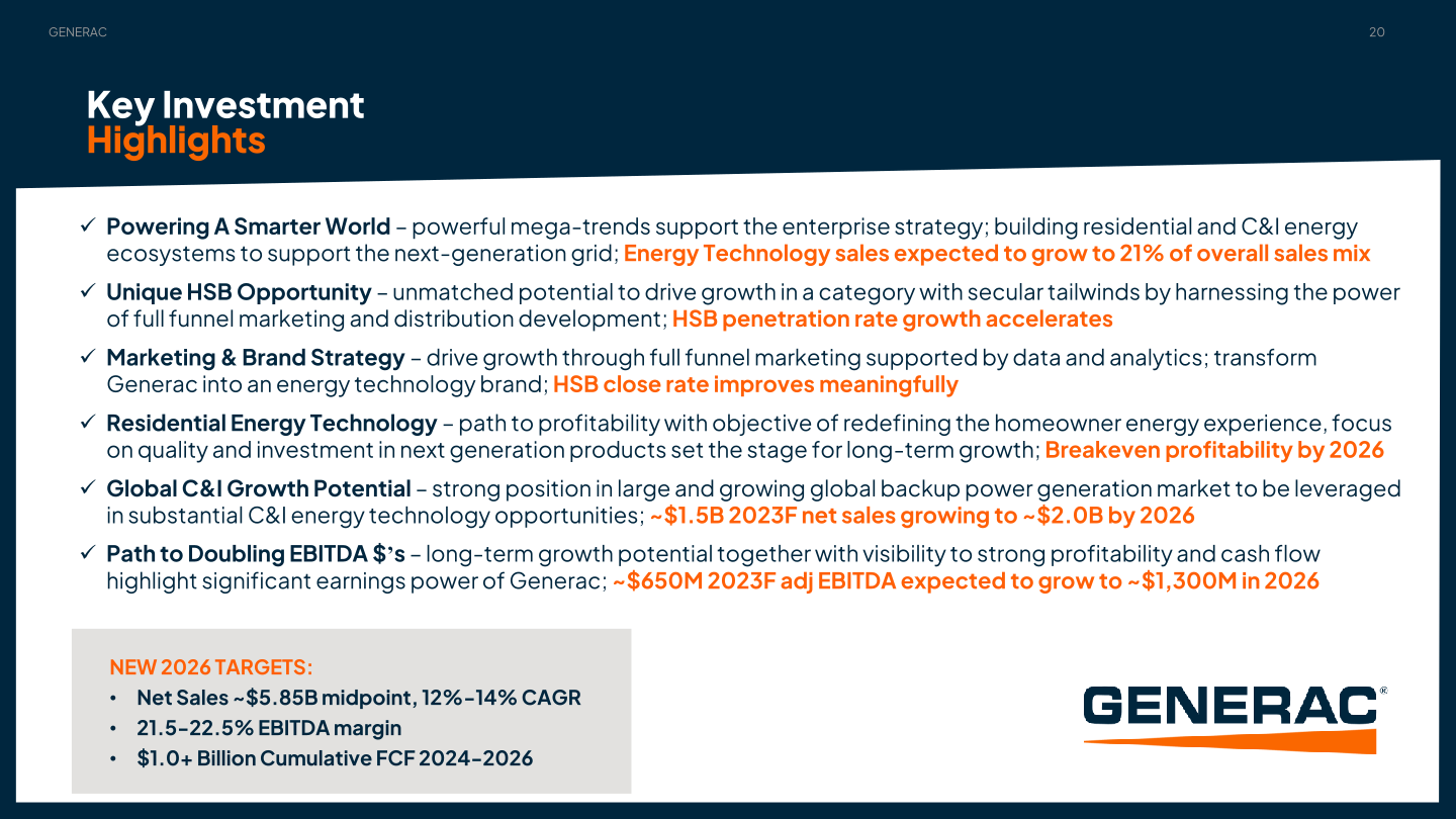 Generac Investor Presentation slide image #21