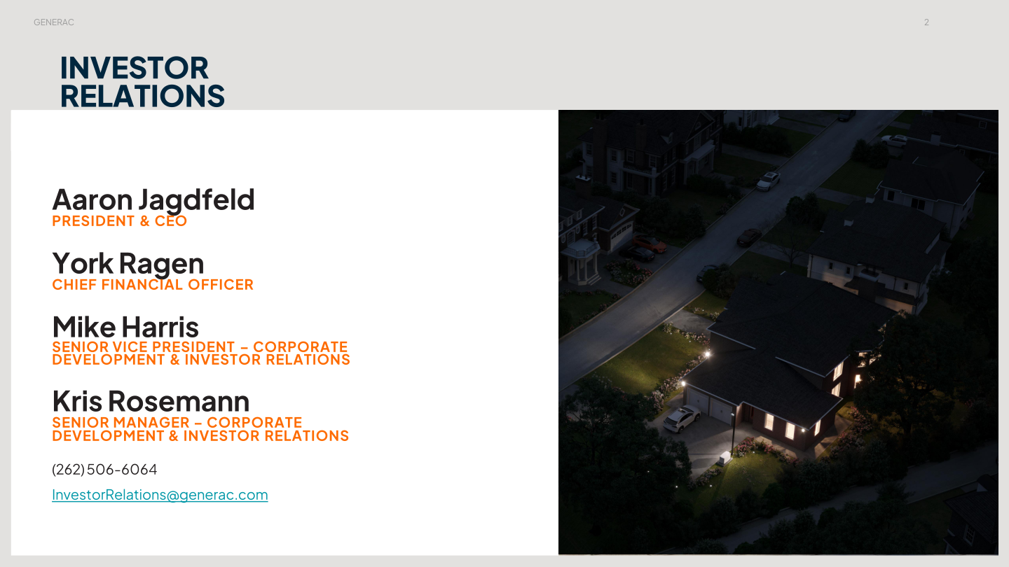 Generac Investor Presentation slide image #3