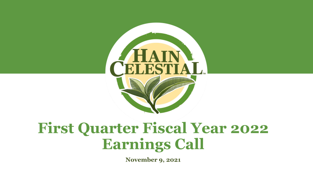 First Quarter Fiscal Year 2022 Earnings Call image