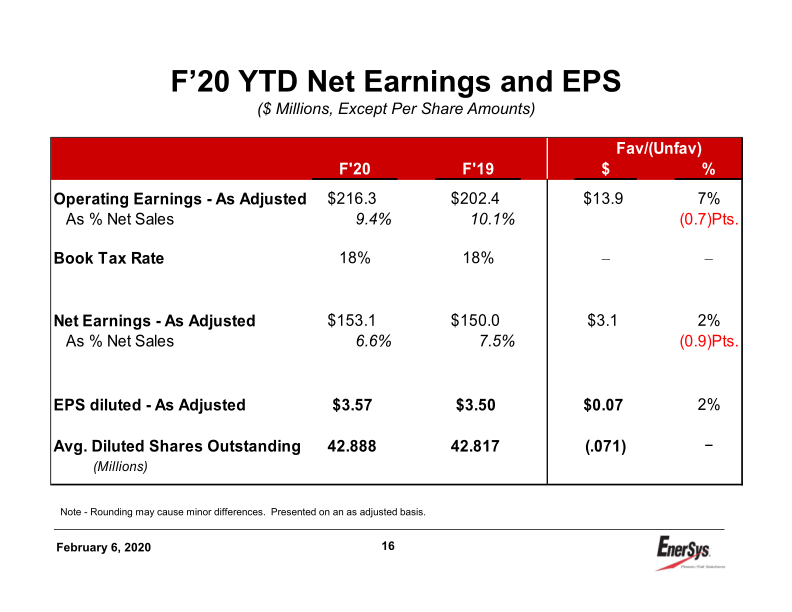 3rd Quarter Earnings Conference Call slide image #17