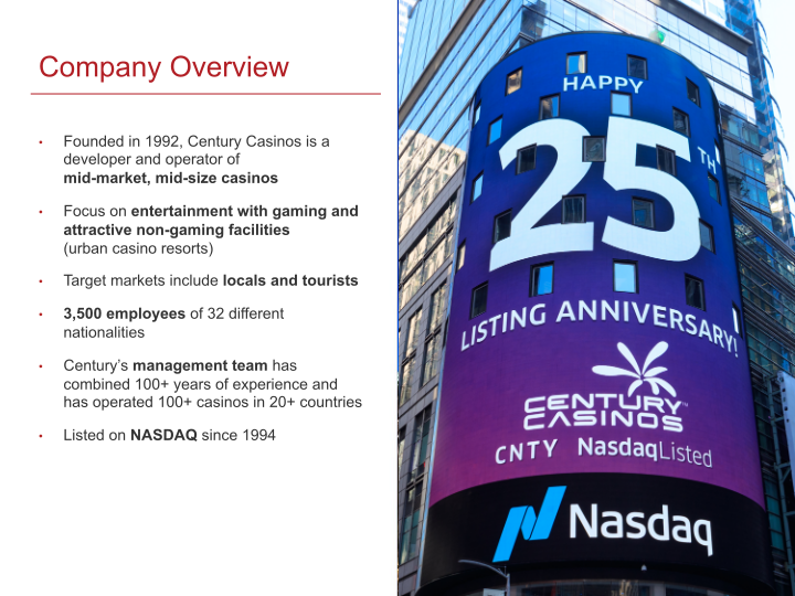 Century Casinos Inc Investor Presentation slide image #3