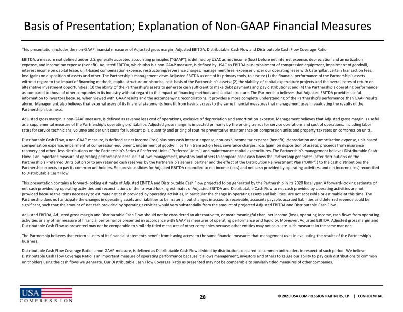 Usa Compression Partners, Lp 2020 Wells Fargo Virtual Midstream and Utility Symposium slide image #30