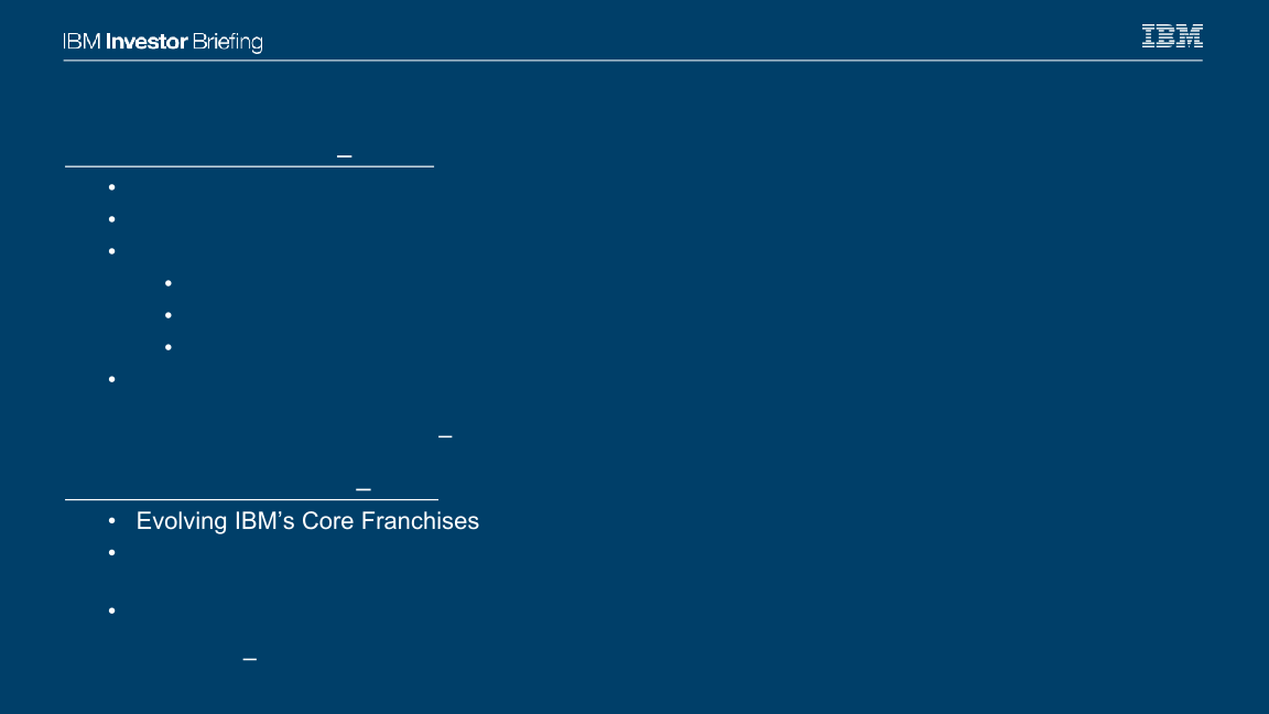 IBM Investor Briefing Introduction slide image #3