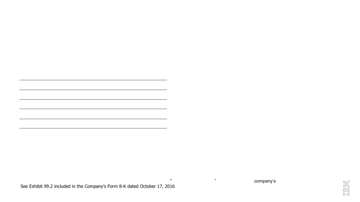 IBM 3Q 2016 Earnings slide image #26
