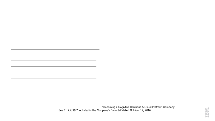 IBM 3Q 2016 Earnings slide image #27