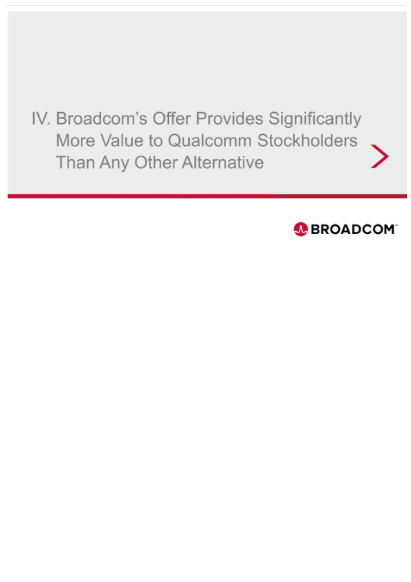 Broadcom's Highly Compelling Proposal to Acquire Qualcomm slide image #28