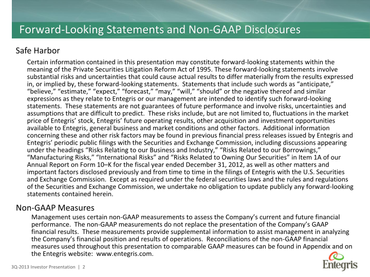 Earnings Summary Third Quarter Fy 2013 slide image #3