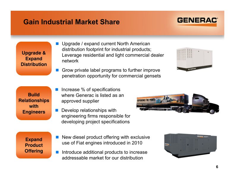 Generac Fourth Quarter and Full Year 2010 Earnings Presentation slide image #7