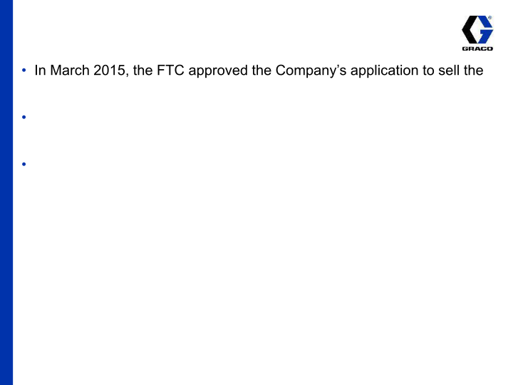 Graco 1st Quarter 2015 Earnings Conference Call slide image #18