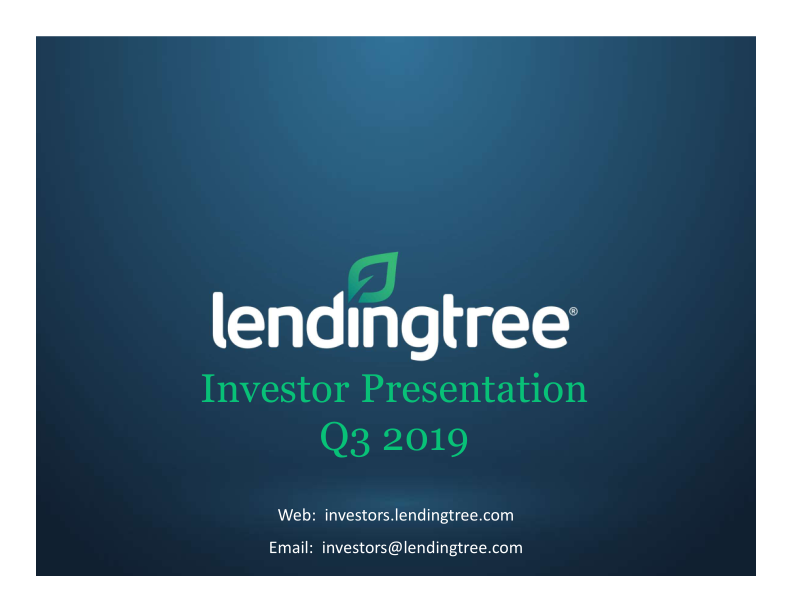 Lendingtree Investor Presentation Q3 2019 image