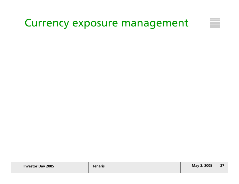 Tenaris Investor Day 2005 slide image #28