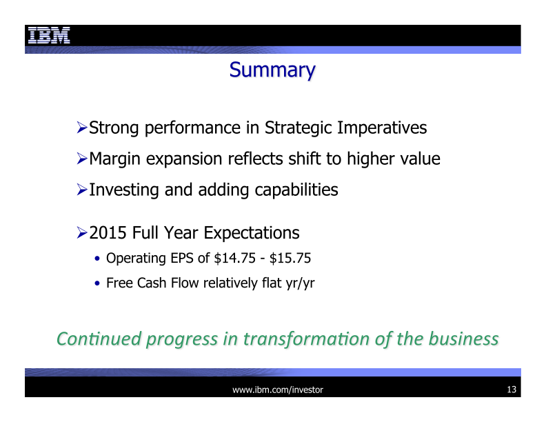 3Q 2015 Earnings Presentation slide image #14