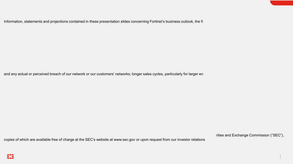 Fortinet Investor Presentation slide image #3