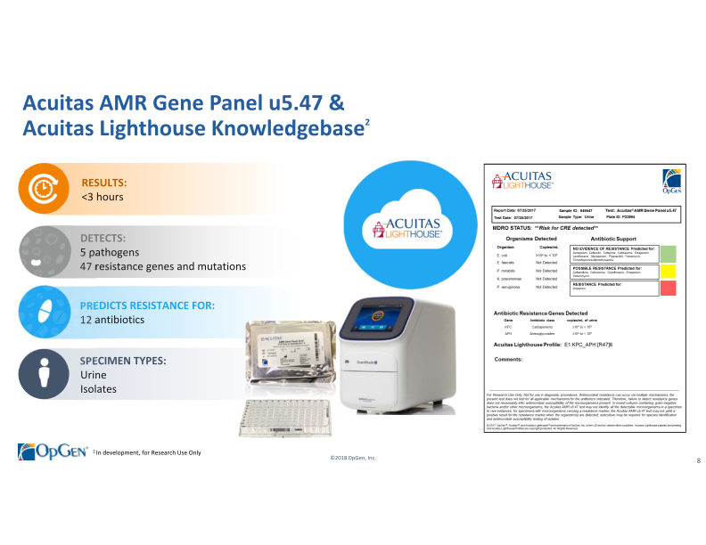 OpGen Corporate Presentation slide image #9