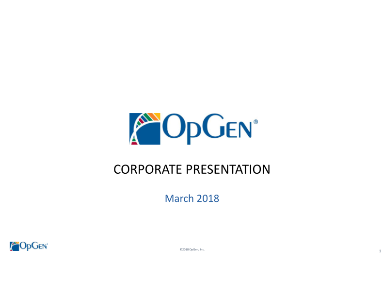 OpGen Corporate Presentation image