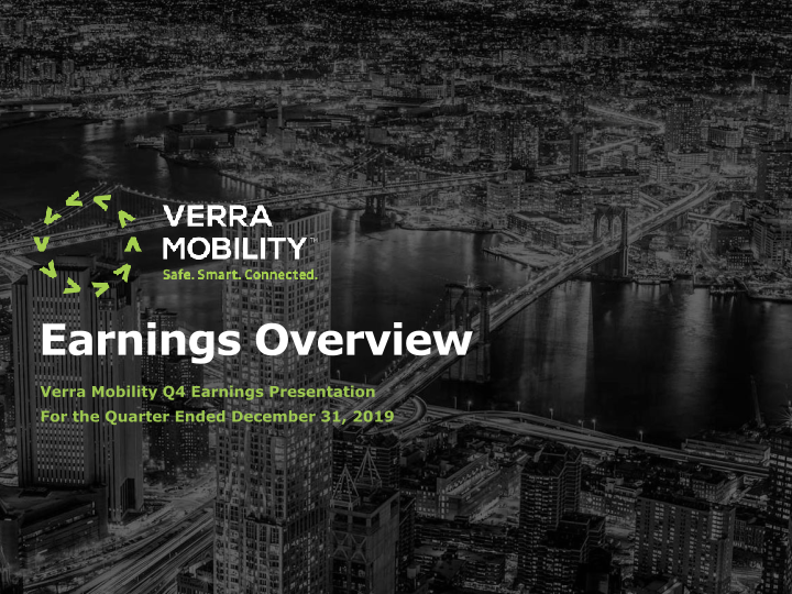 Verra Mobility Earnings Overview image