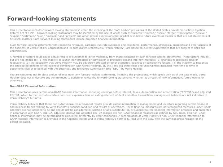 Verra Mobility Earnings Overview slide image #3