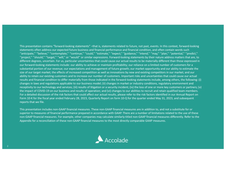 Accolade Inc. Investor Presentation slide image #3