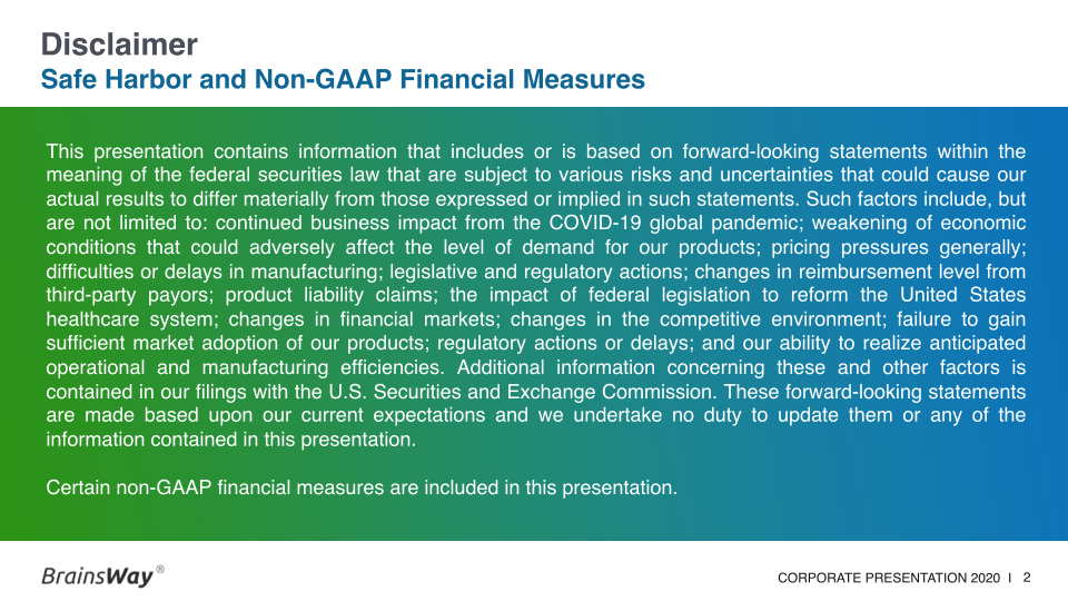 Corporate Presentation September 2020 slide image #3