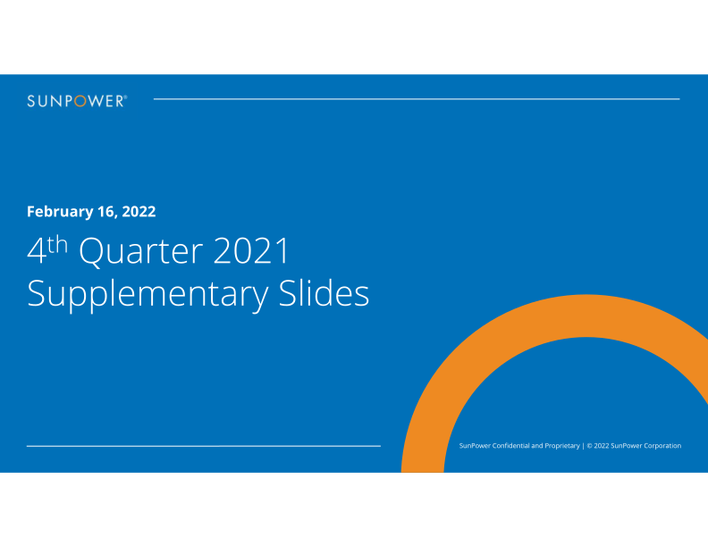 4th Quarter 2021 Supplementary Slides image