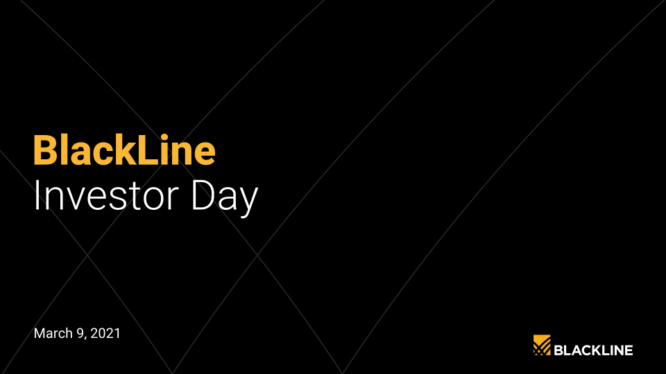 BlackLine Investor Day image